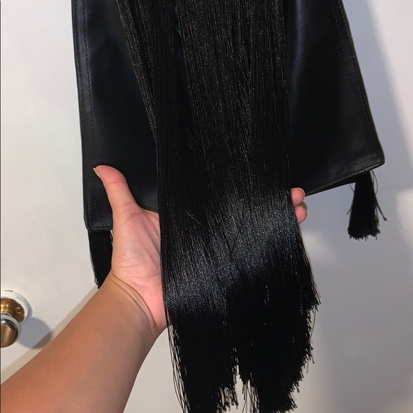 Zara TRF black fringe bag - Picture 4 of 14